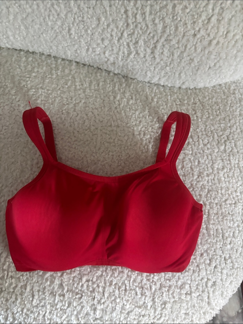 Natori Red Wireless Scoop-Neck Padded Bra